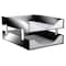 Kantek Desktop File Organizer, Aluminum, Aluminum, Acrylic, 2.3" H, 13.5" D BA-310 - alternate 2